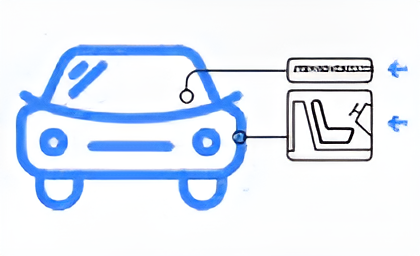 Typical VIN locations on a vehicle